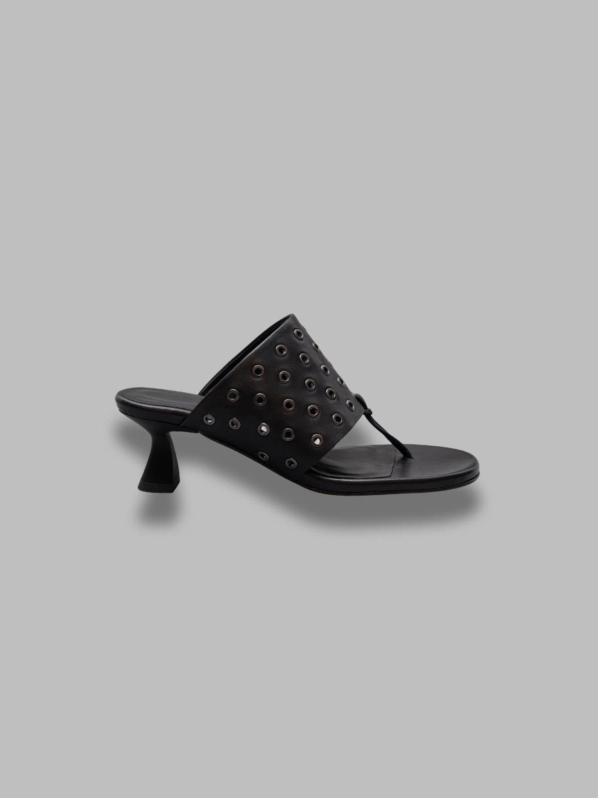 MIISTA cedella black eyelets sandals