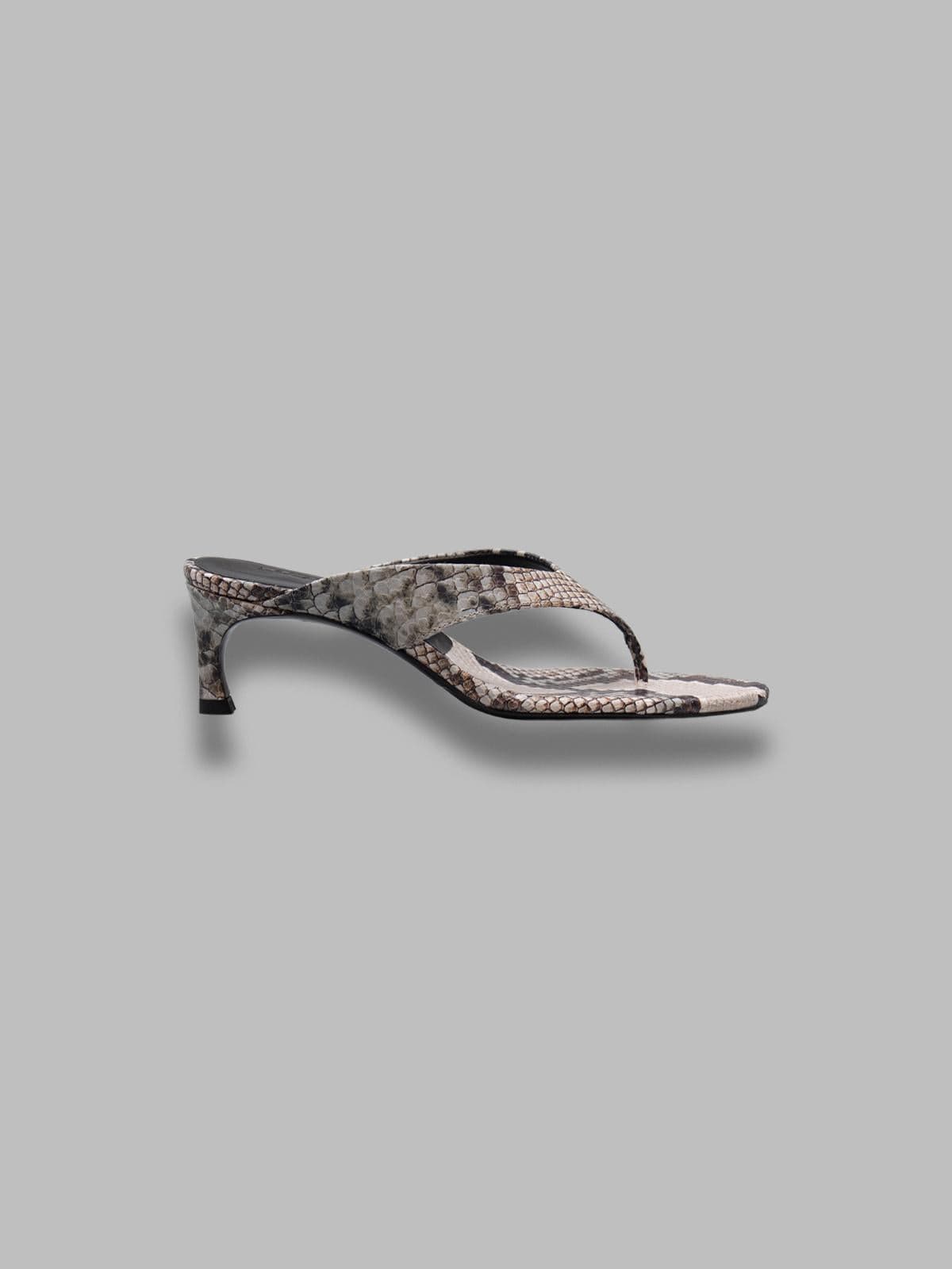 ROTATE kitten heel leather mule - 4