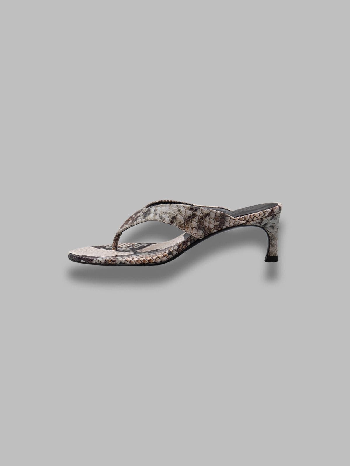 ROTATE kitten heel leather mule - 3