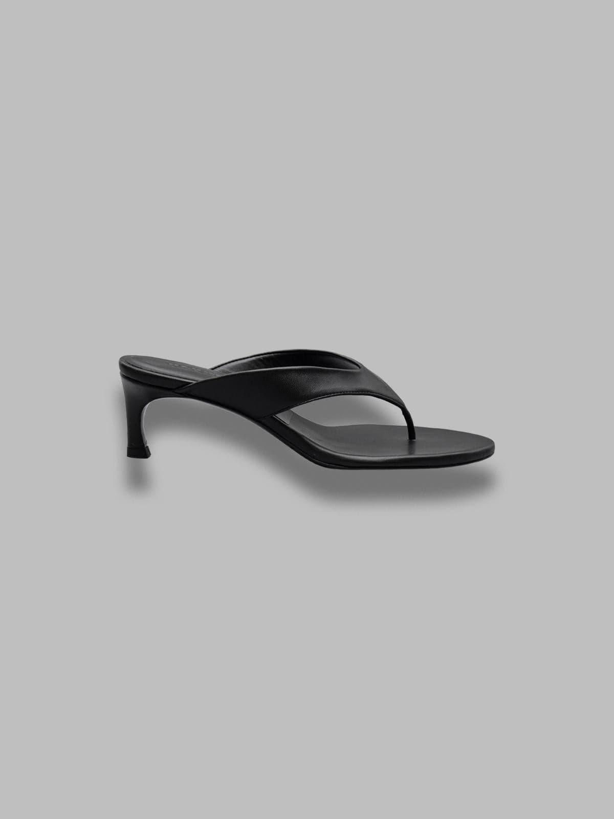 ROTATE kitten heel leather mule - 4