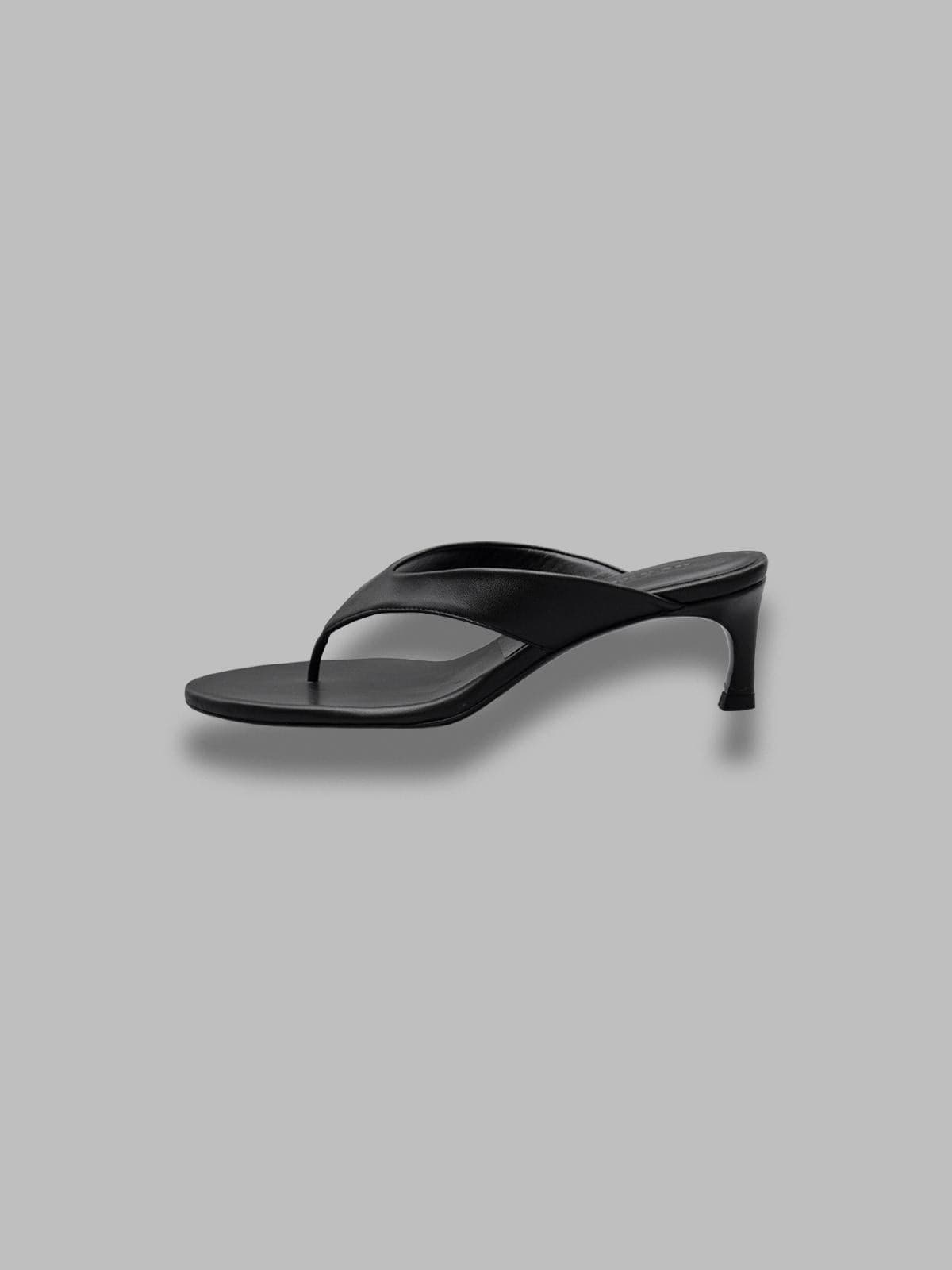 ROTATE kitten heel leather mule - 3