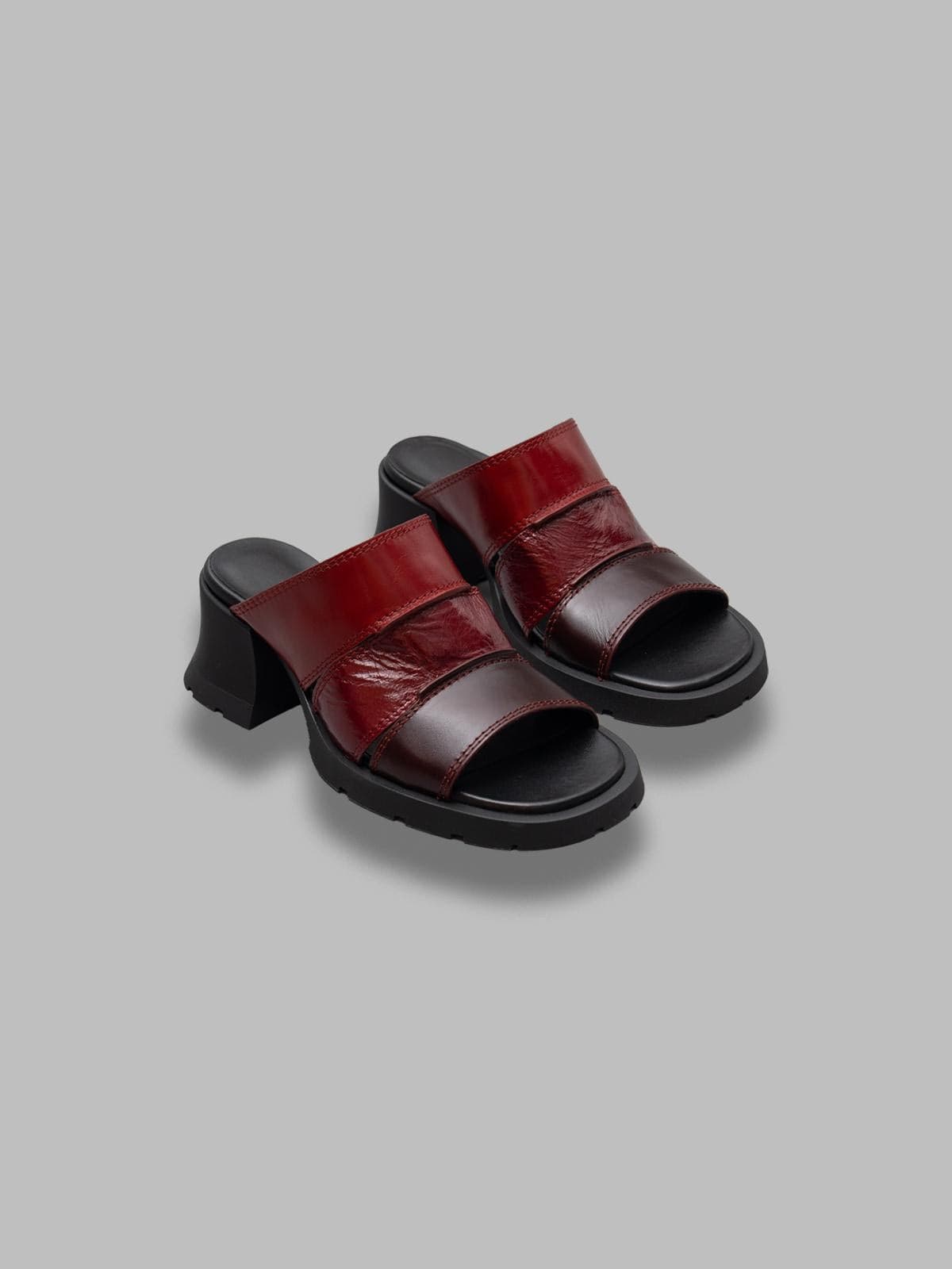 MIISTA jadzia burgundy red sandals - 2