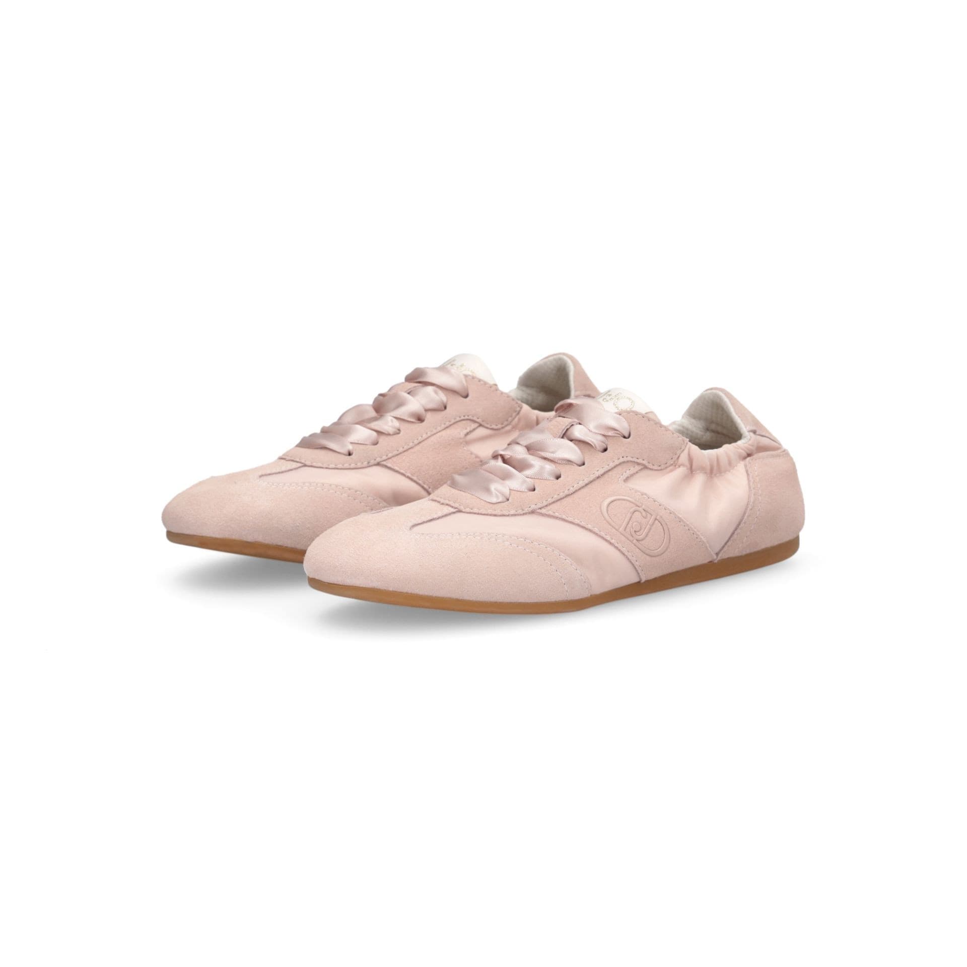 LIU JO Liu Jo Sneakers Donna Darcey 01 in Suede e Nylon con Lacci in Raso Rosa - 2