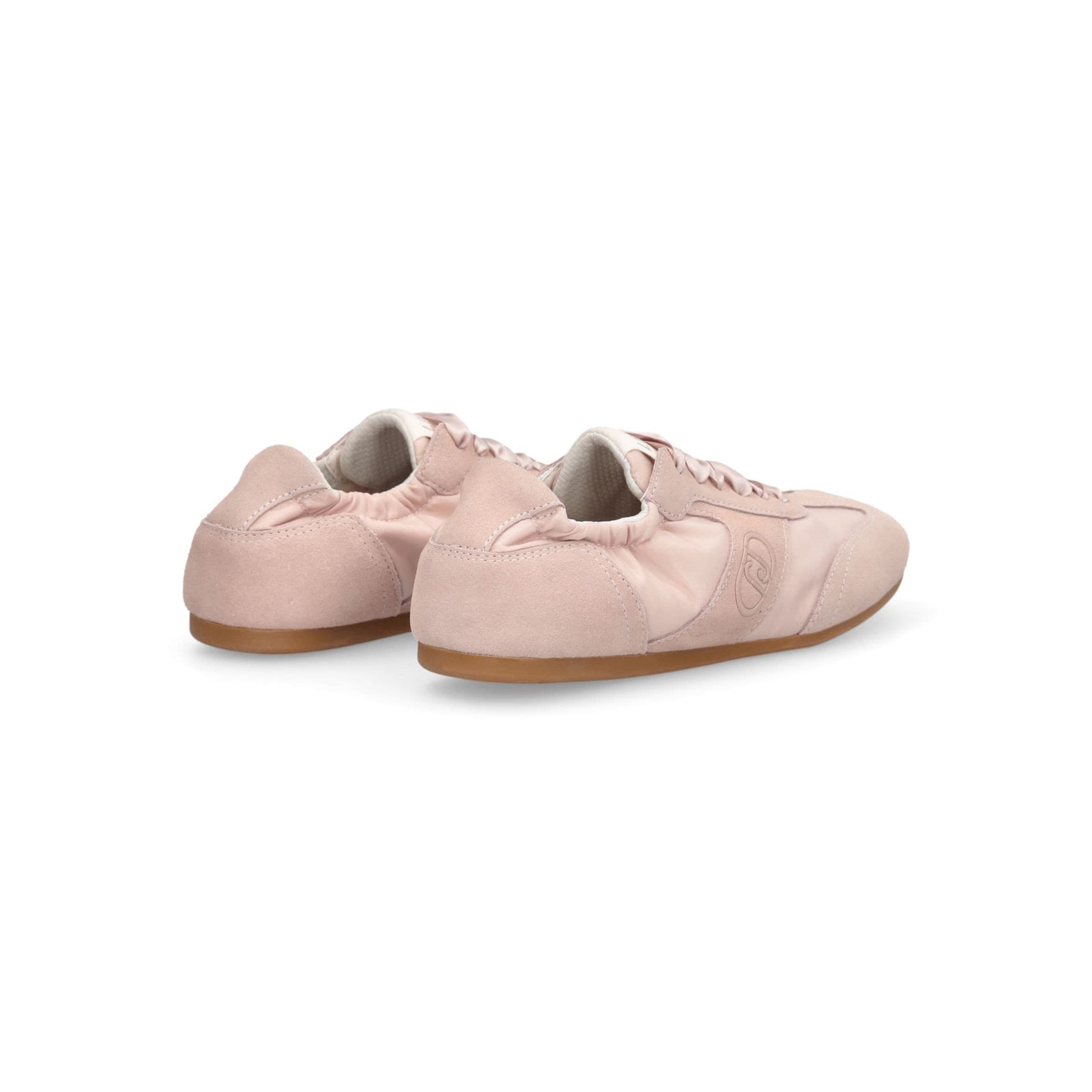 LIU JO Liu Jo Sneakers Donna Darcey 01 in Suede e Nylon con Lacci in Raso Rosa - 3