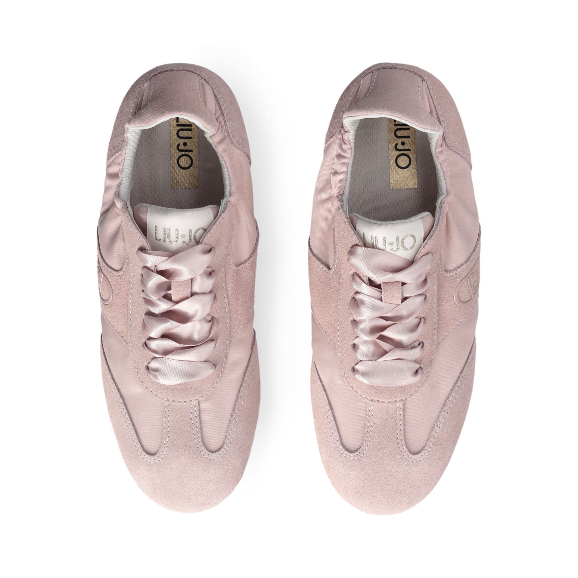 LIU JO Liu Jo Sneakers Donna Darcey 01 in Suede e Nylon con Lacci in Raso Rosa - 4