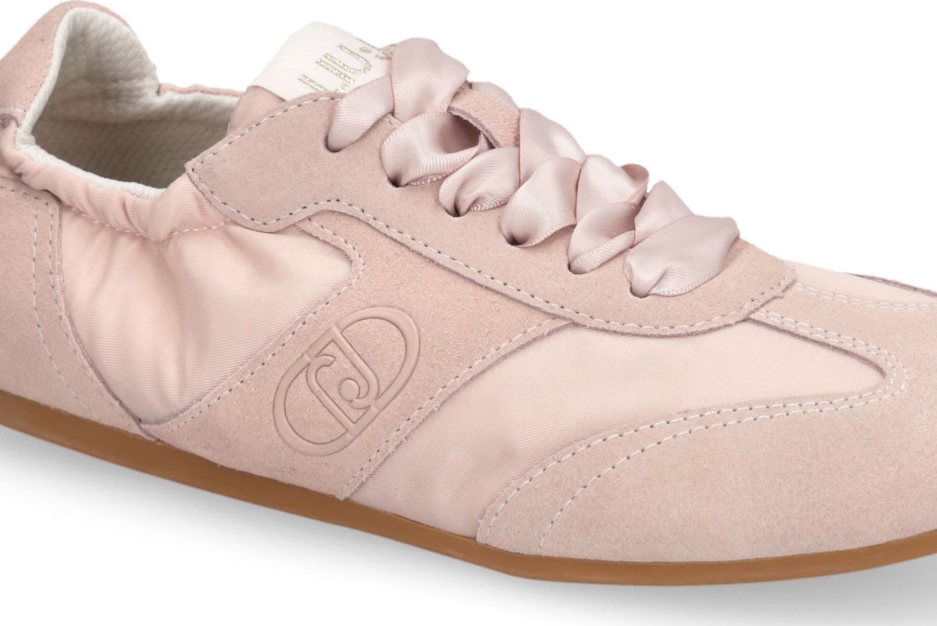 LIU JO Liu Jo Sneakers Donna Darcey 01 in Suede e Nylon con Lacci in Raso Rosa - 5