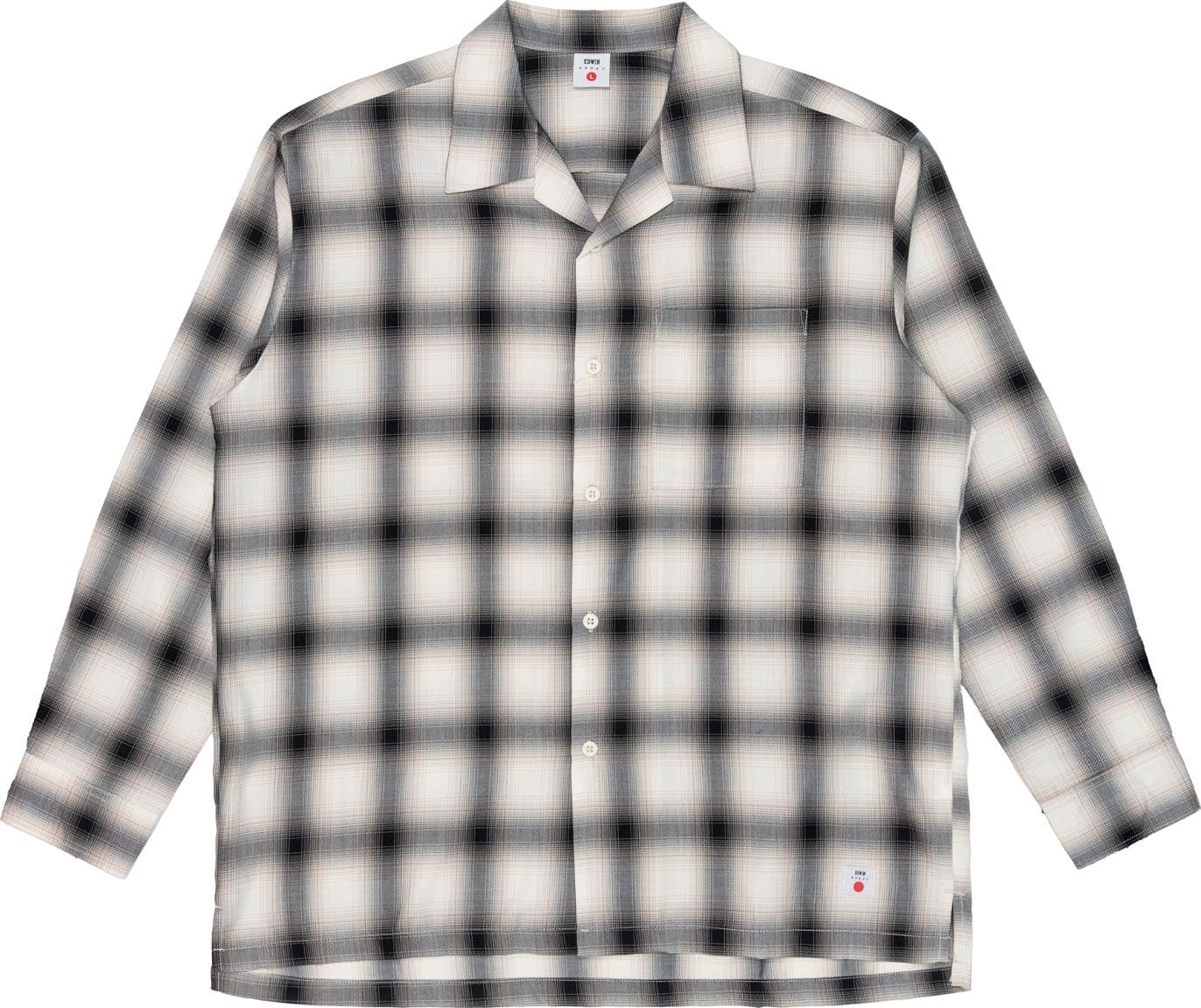 EDWIN Camicia Uomo Edwin OPEN COLLAR JAPAN brown/grey - 4