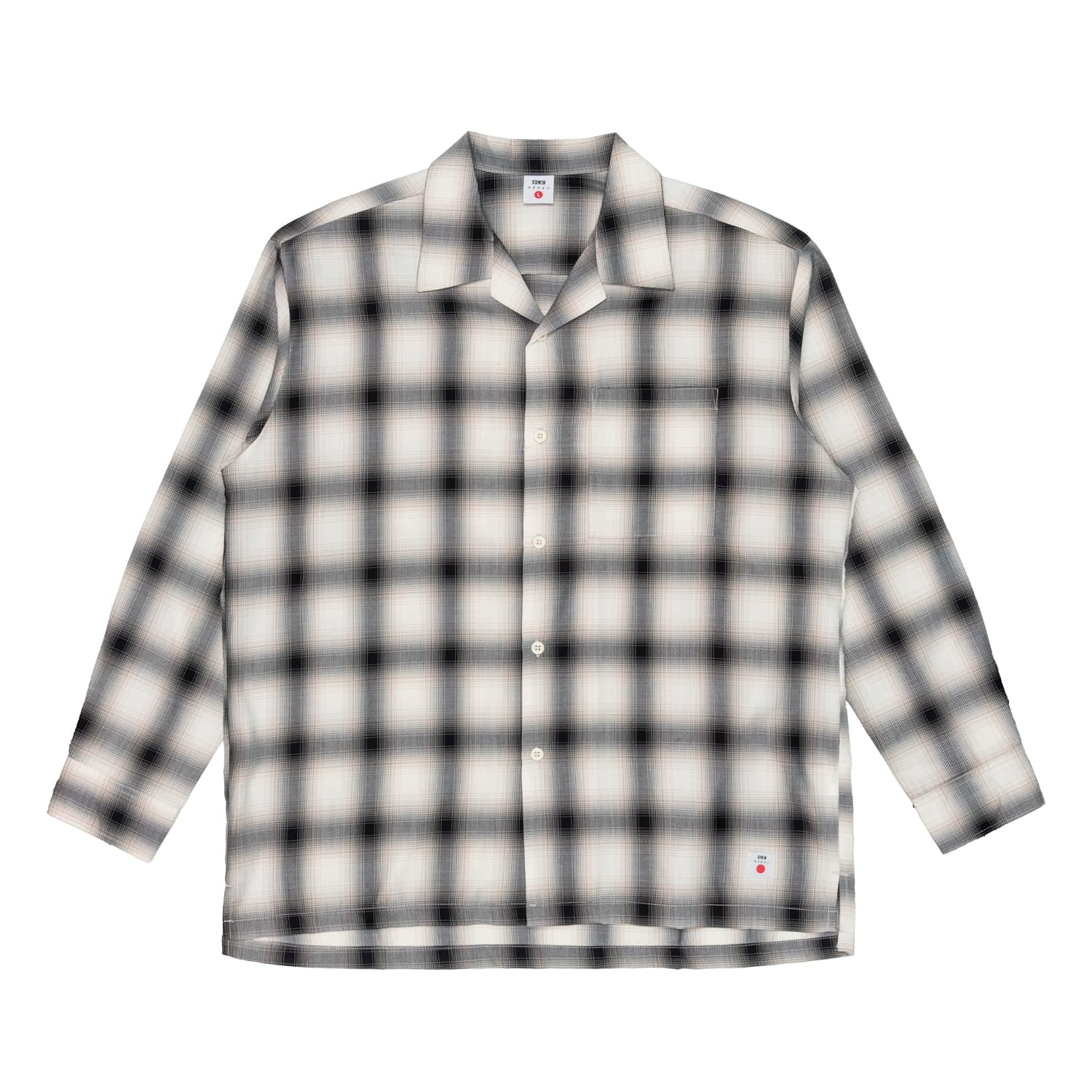EDWIN Camicia Uomo Edwin OPEN COLLAR JAPAN brown/grey - 4