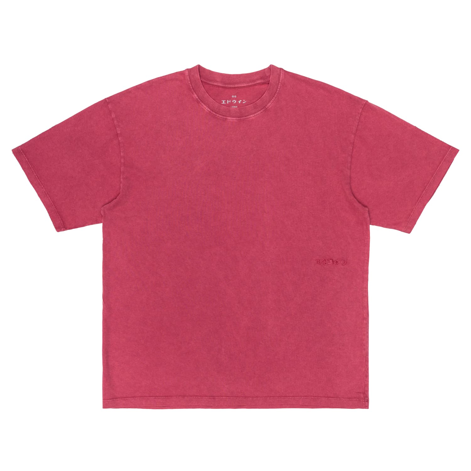 EDWIN T-shirt Uomo Edwin AXIOM red plum - 4