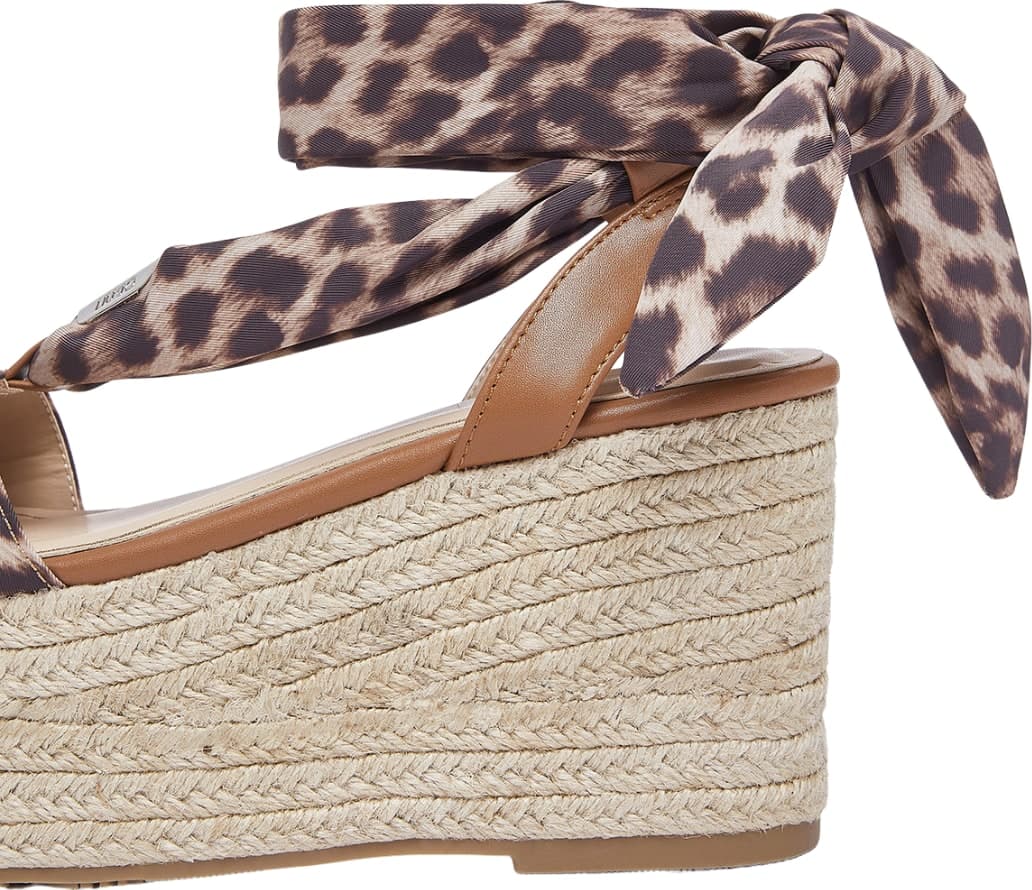 LIU JO Liu Jo Sandali Espadrillas Donna Bali 03 con Zeppa in Corda e Foulard Animalier Leopardato - 6