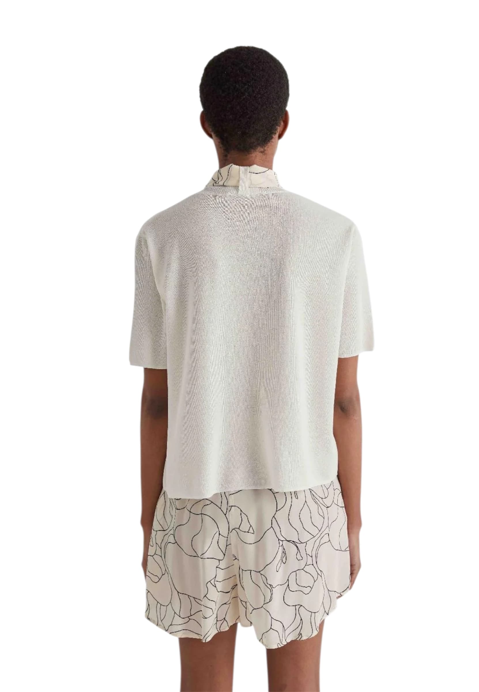 MEIMEIJ Maglia mezza manica Donna  con foulard - 2
