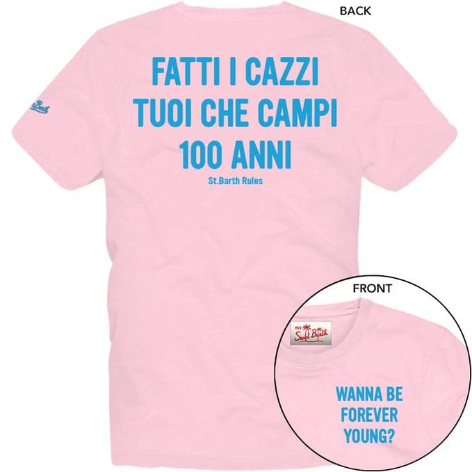 MC2 SAINT BARTH  T-shirt con stampa frontale e posteriore PRL0002-04267L - 2