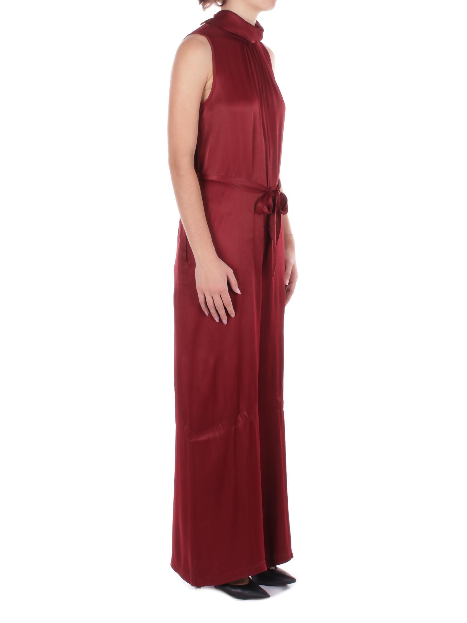 Manila Grace  Pantaloni Burgundi - 6