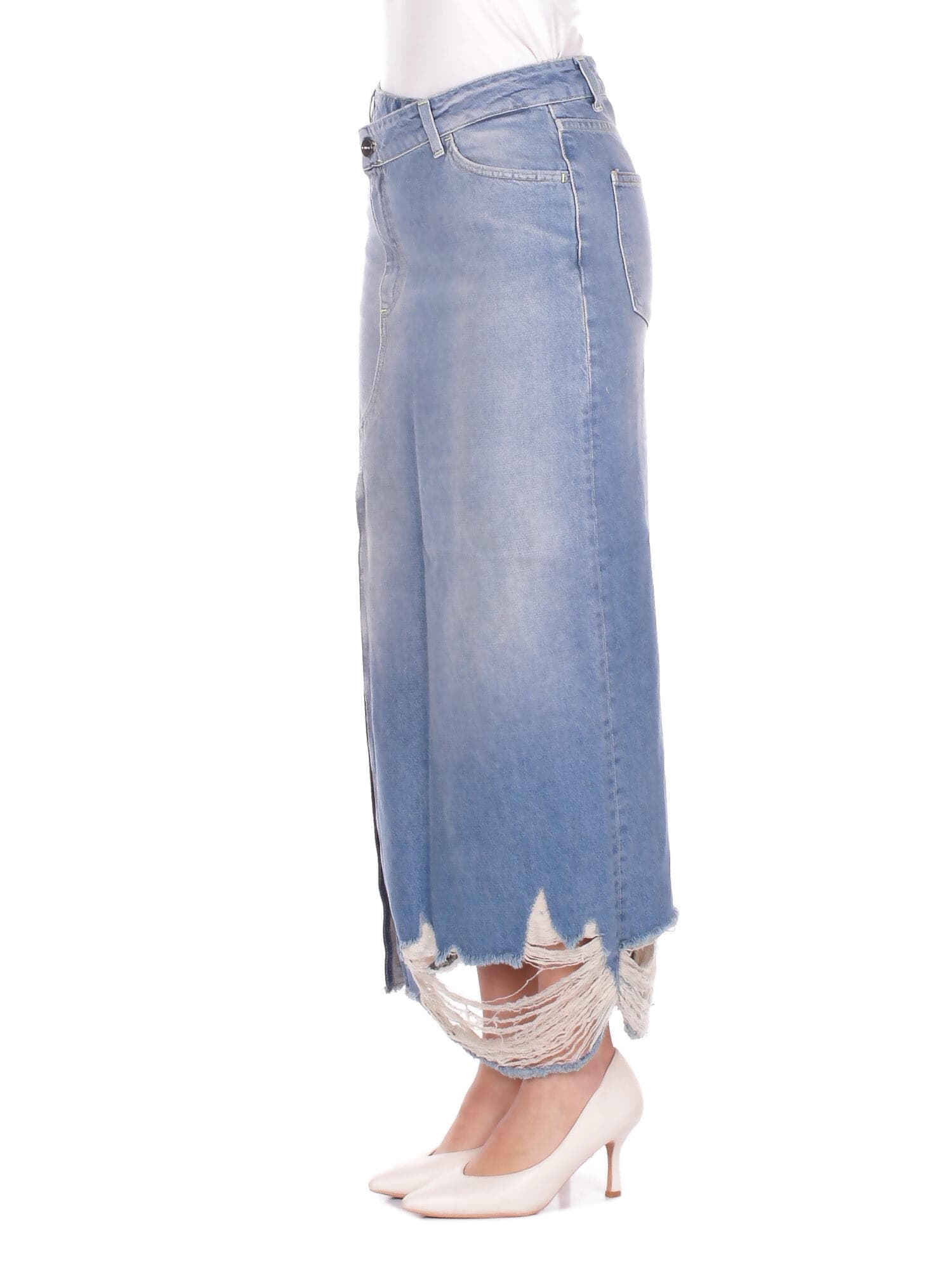 Dondup  Gonne Blu denim - 2