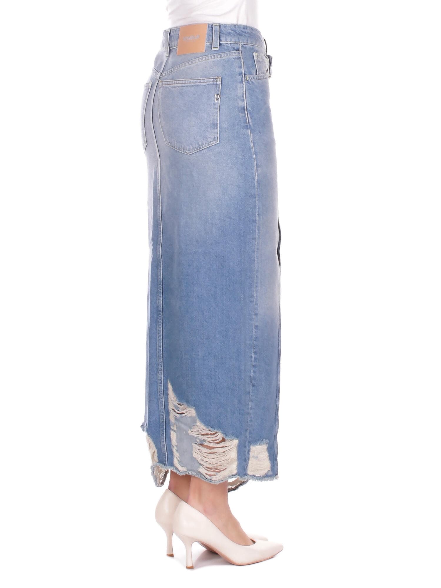 Dondup  Gonne Blu denim - 5