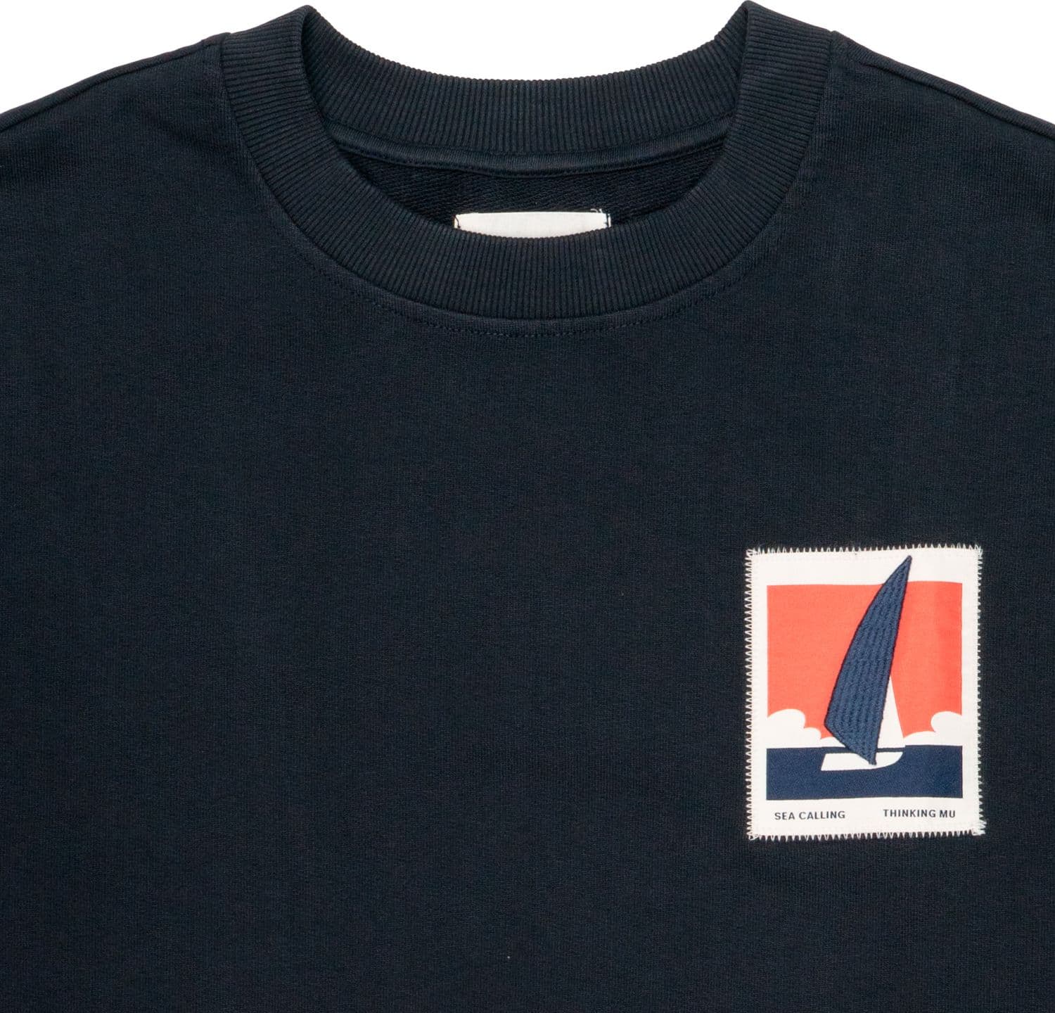 THINKING MU Felpa Uomo Thinking Mu Optimist Navy leon - 2