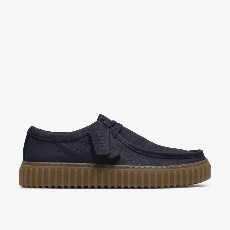 CLARKS scarpa torhill lo uomo blu scuro