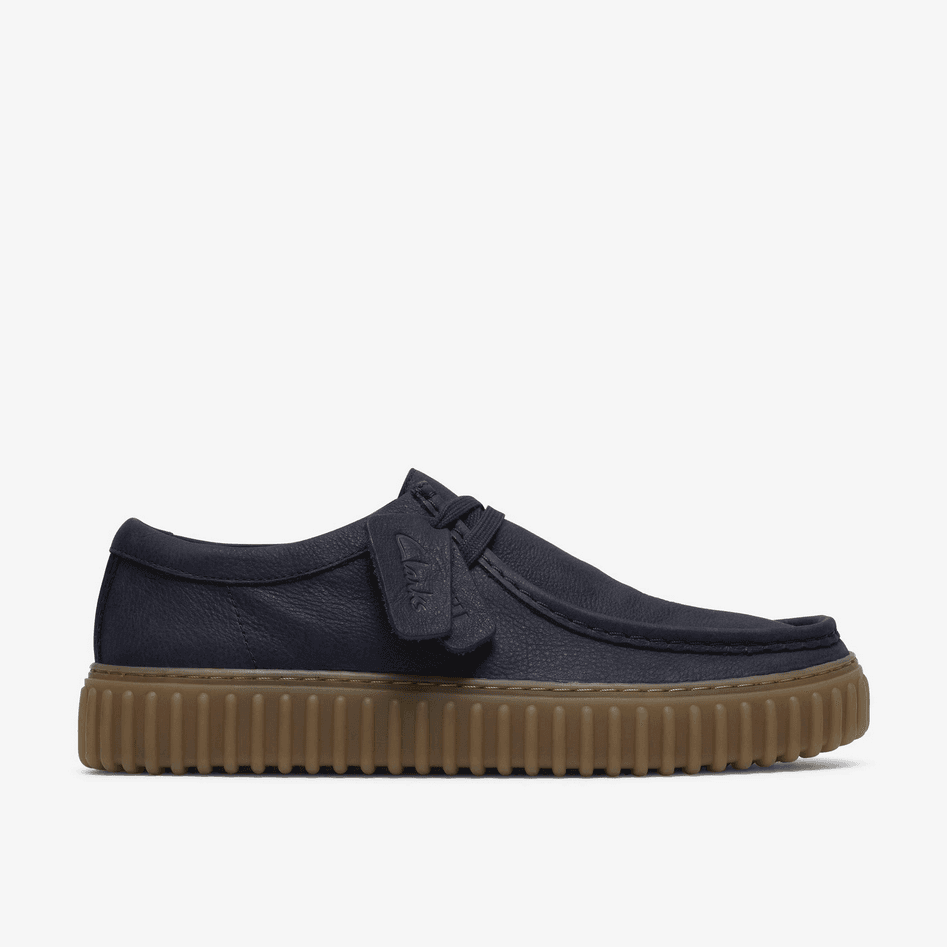 CLARKS scarpa torhill lo uomo blu scuro - 7