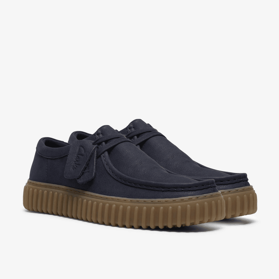 CLARKS scarpa torhill lo uomo blu scuro - 3