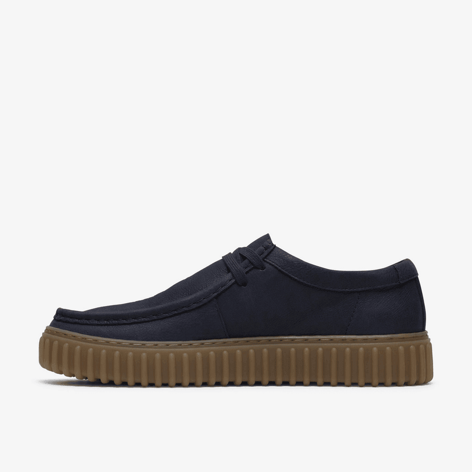 CLARKS scarpa torhill lo uomo blu scuro - 4