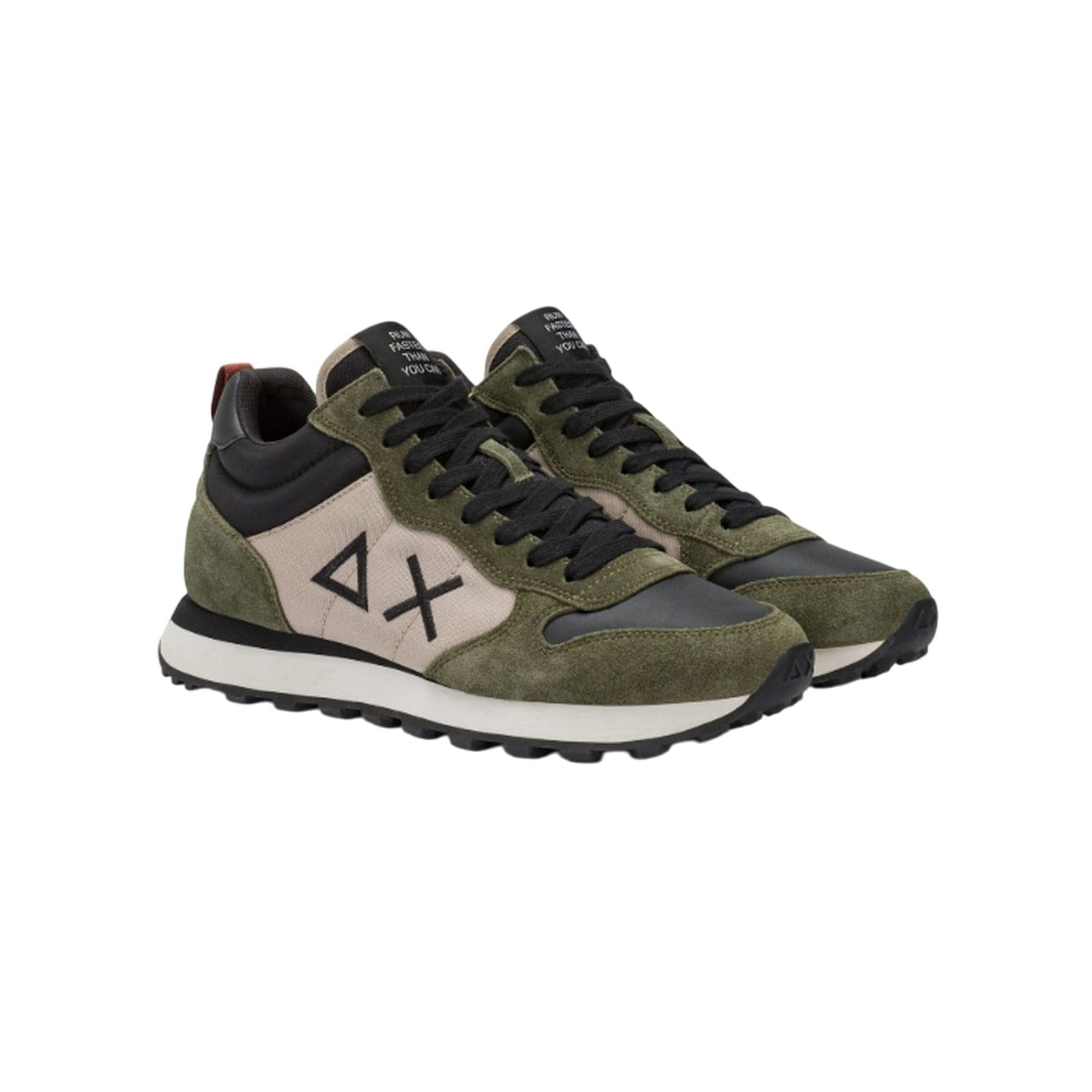 SUN68 sneaker uomo sun68 - tom 2.0 solid mid - verde militare - 2