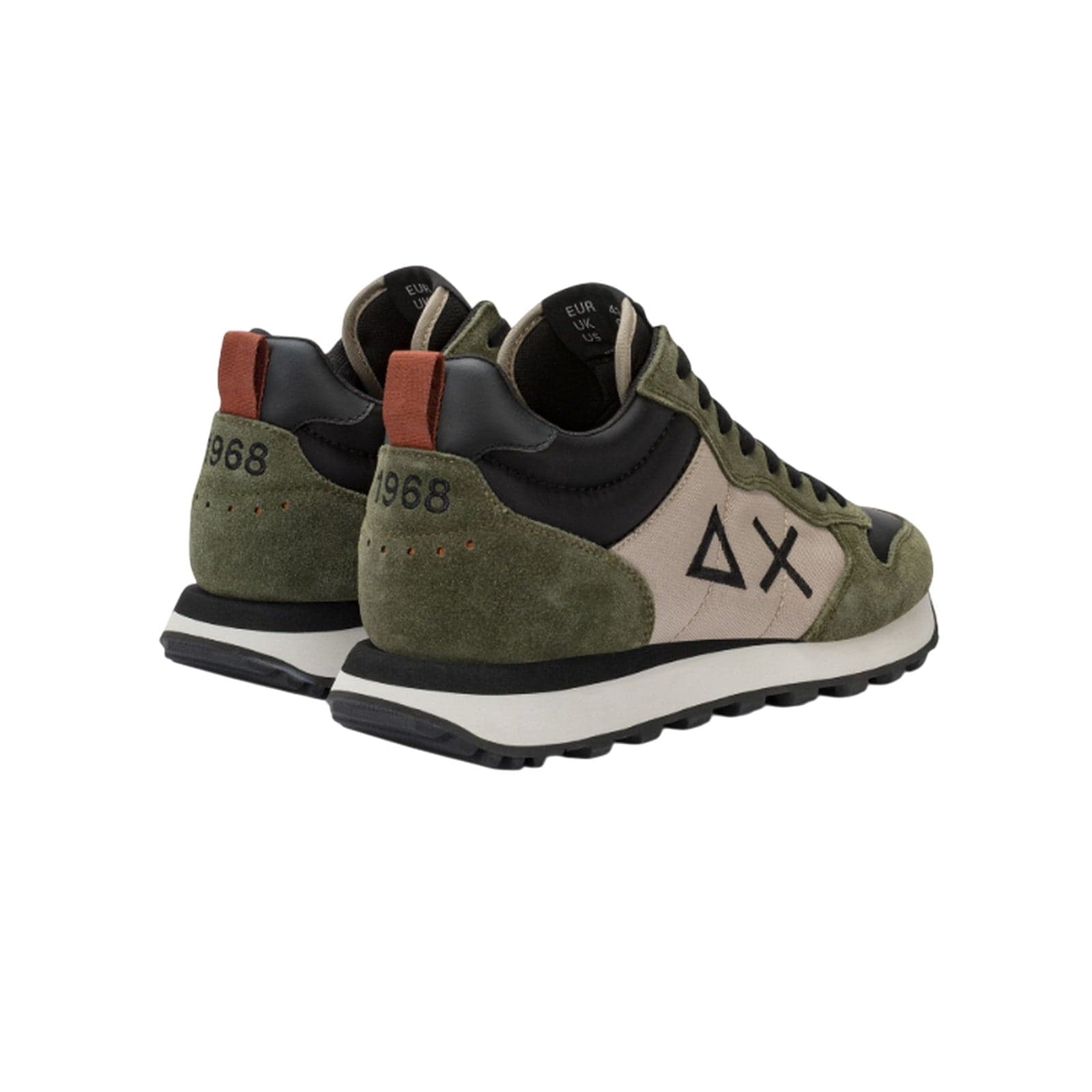 SUN68 sneaker uomo sun68 - tom 2.0 solid mid - verde militare - 3