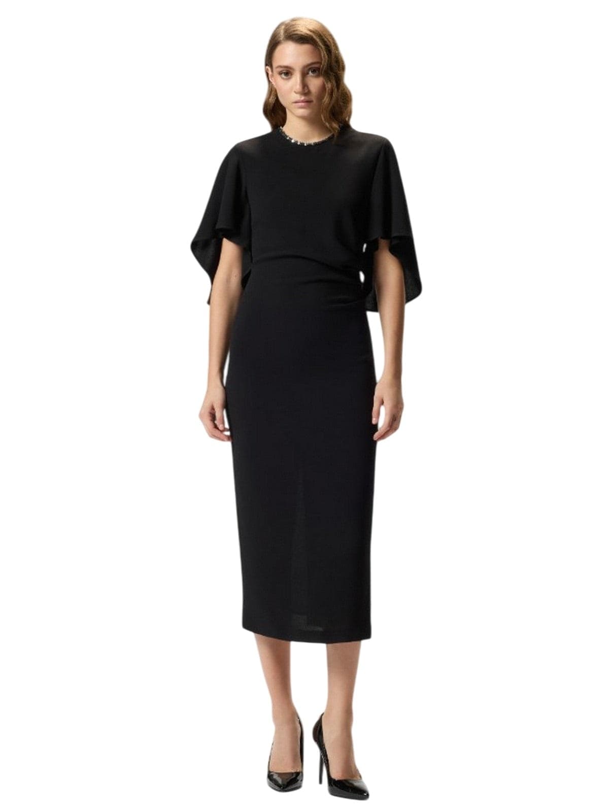 Pinko vestiti casual donna pinko - scopone abito double - nero - 3