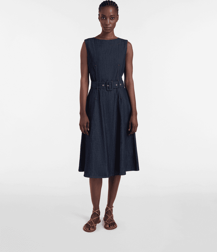 Harmont&amp;blaine abito in chambray donna - 5