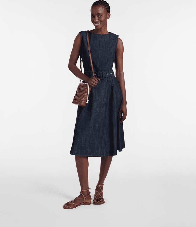 Harmont&amp;blaine abito in chambray donna - 3