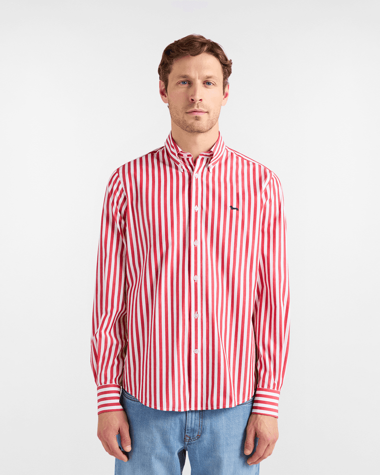 Harmont&amp;blaine camicia a righe uomo fuego - 5