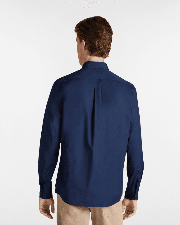 Harmont&amp;blaine camicia essentials cotone uomo blu scuro - 4