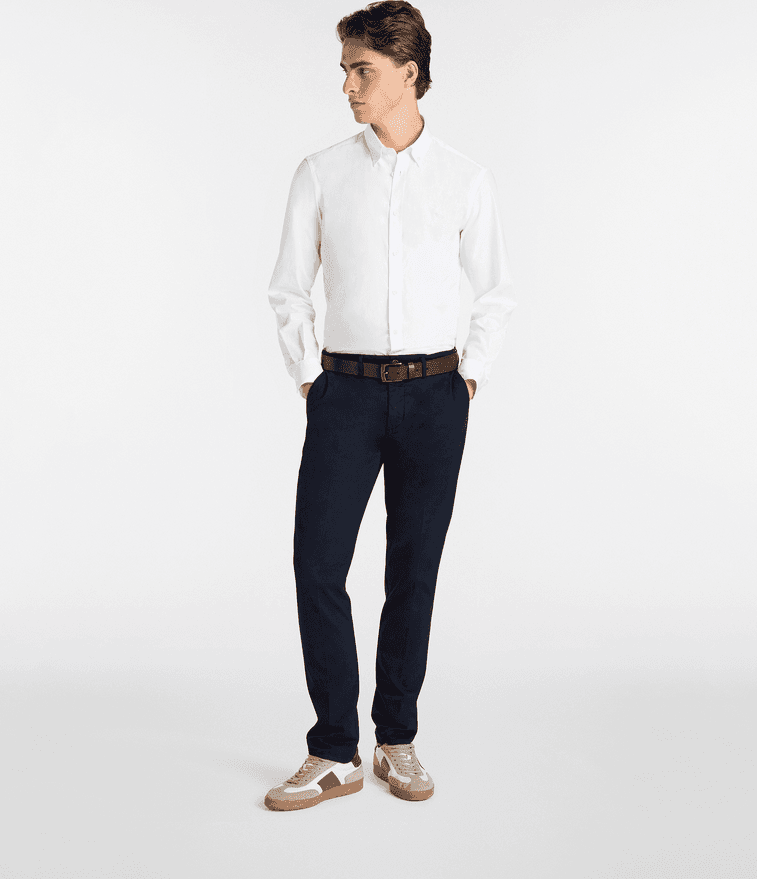 Harmont&amp;blaine camicia essentials cotone uomo bianco - 3