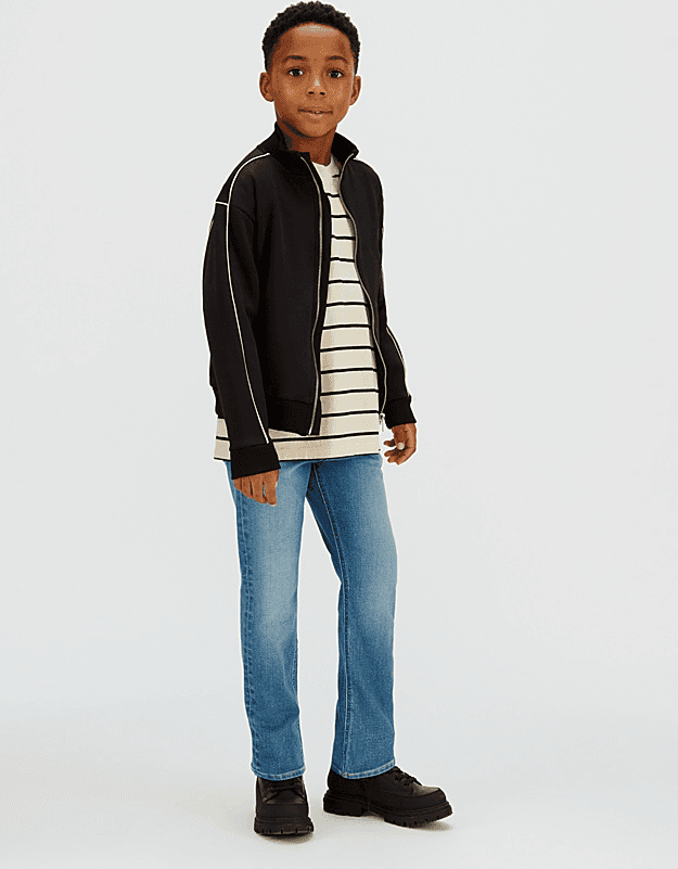 CALVIN KLEIN KIDS dad jeans bambino blu - 2