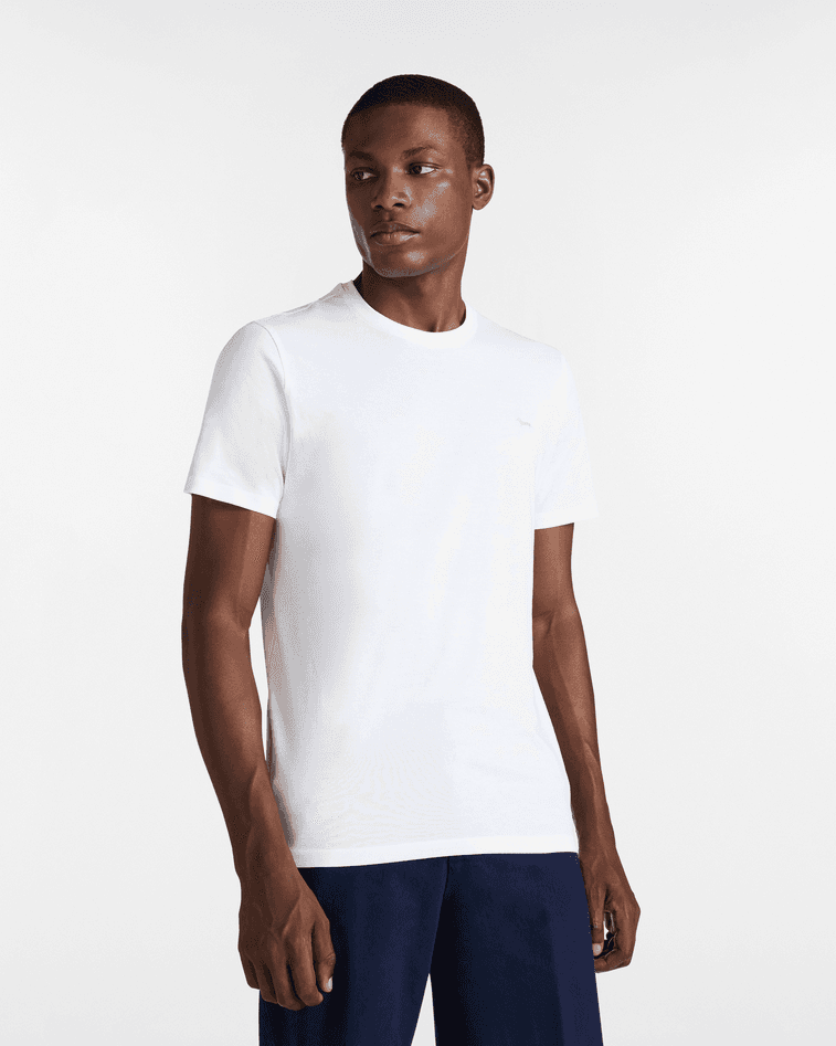 Harmont&amp;blaine t-shirt essentials cotone uomo bianco - 5