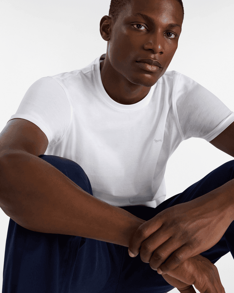 Harmont&amp;blaine t-shirt essentials cotone uomo bianco - 3