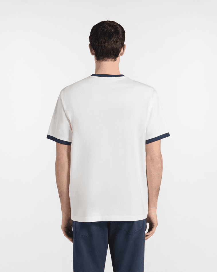 Harmont&amp;blaine t-shirt stampa bassotto 3d bianco - 4