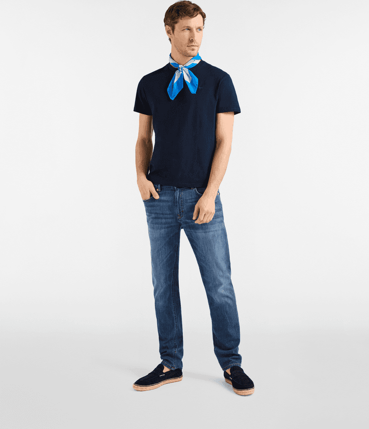 Harmont&amp;blaine jeans 5 tasche narrow uomo blu - 2