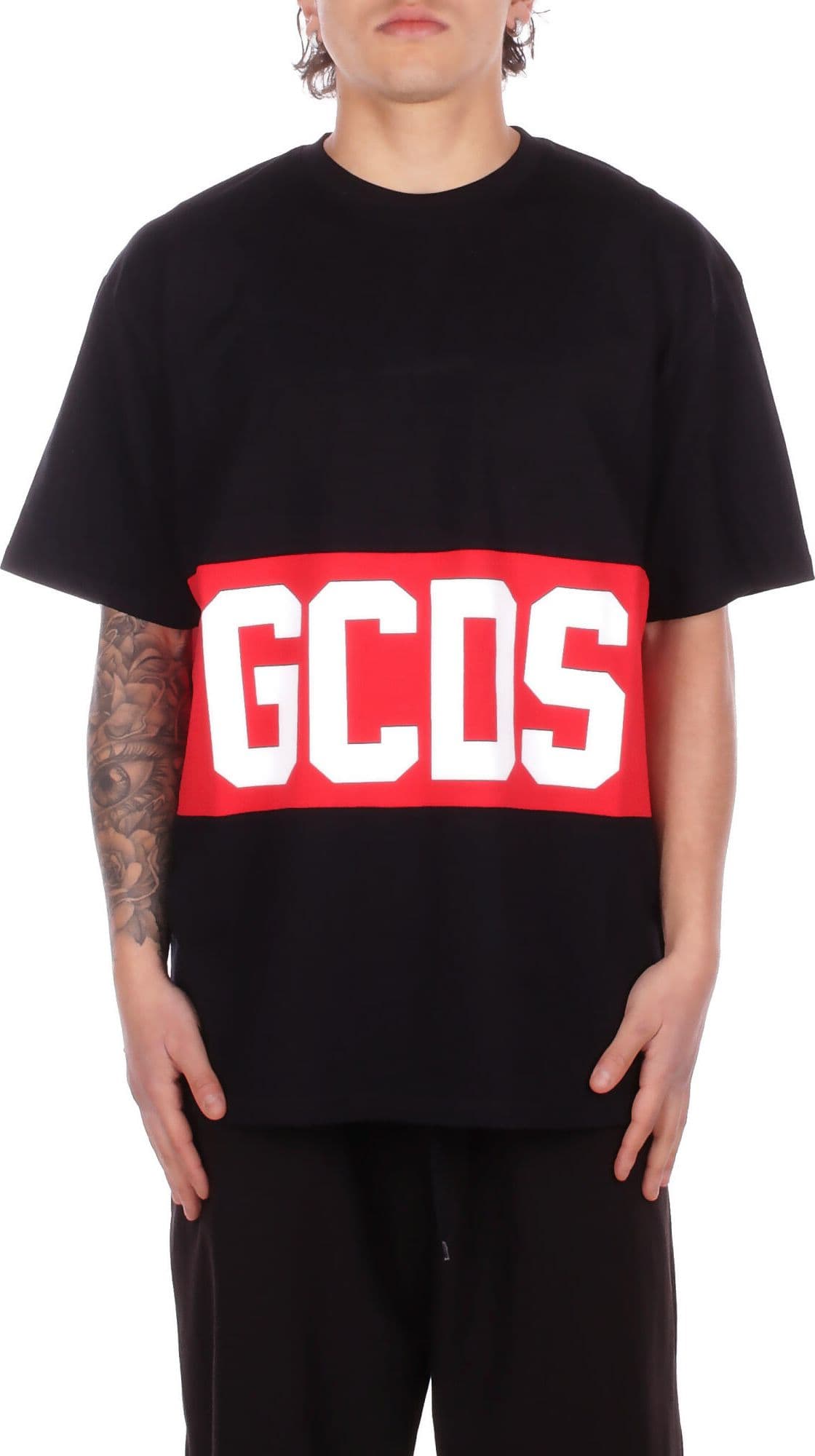 GCDS Gcds T-shirt e Polo Black red