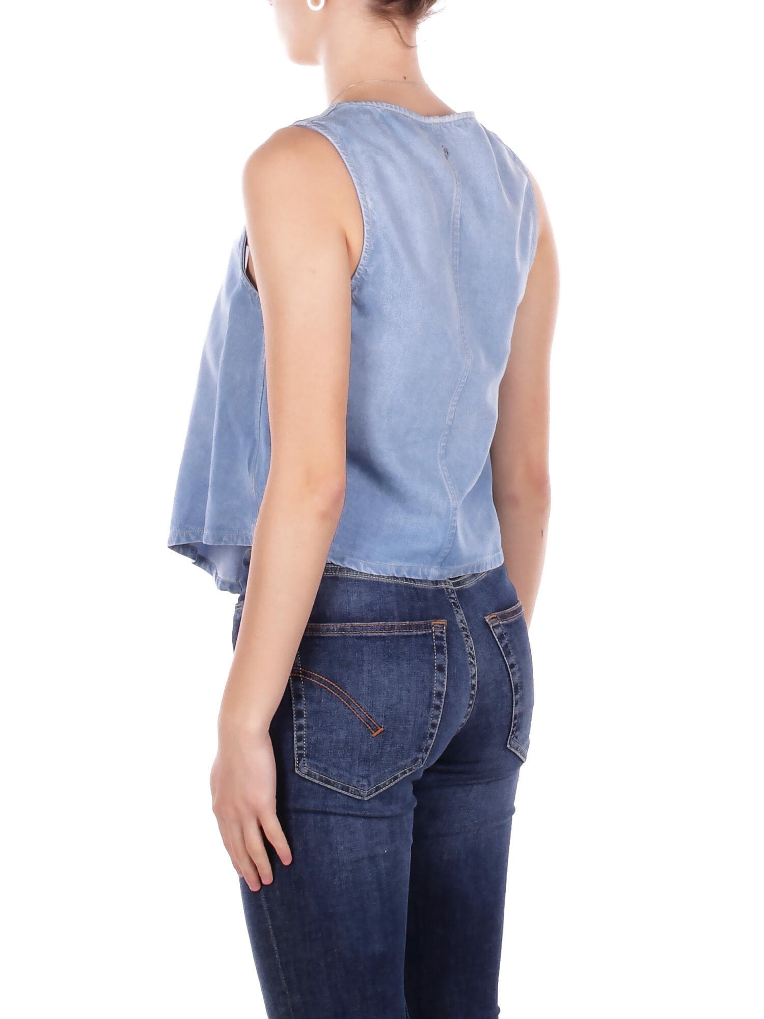 Dondup  Top Blu denim - 3