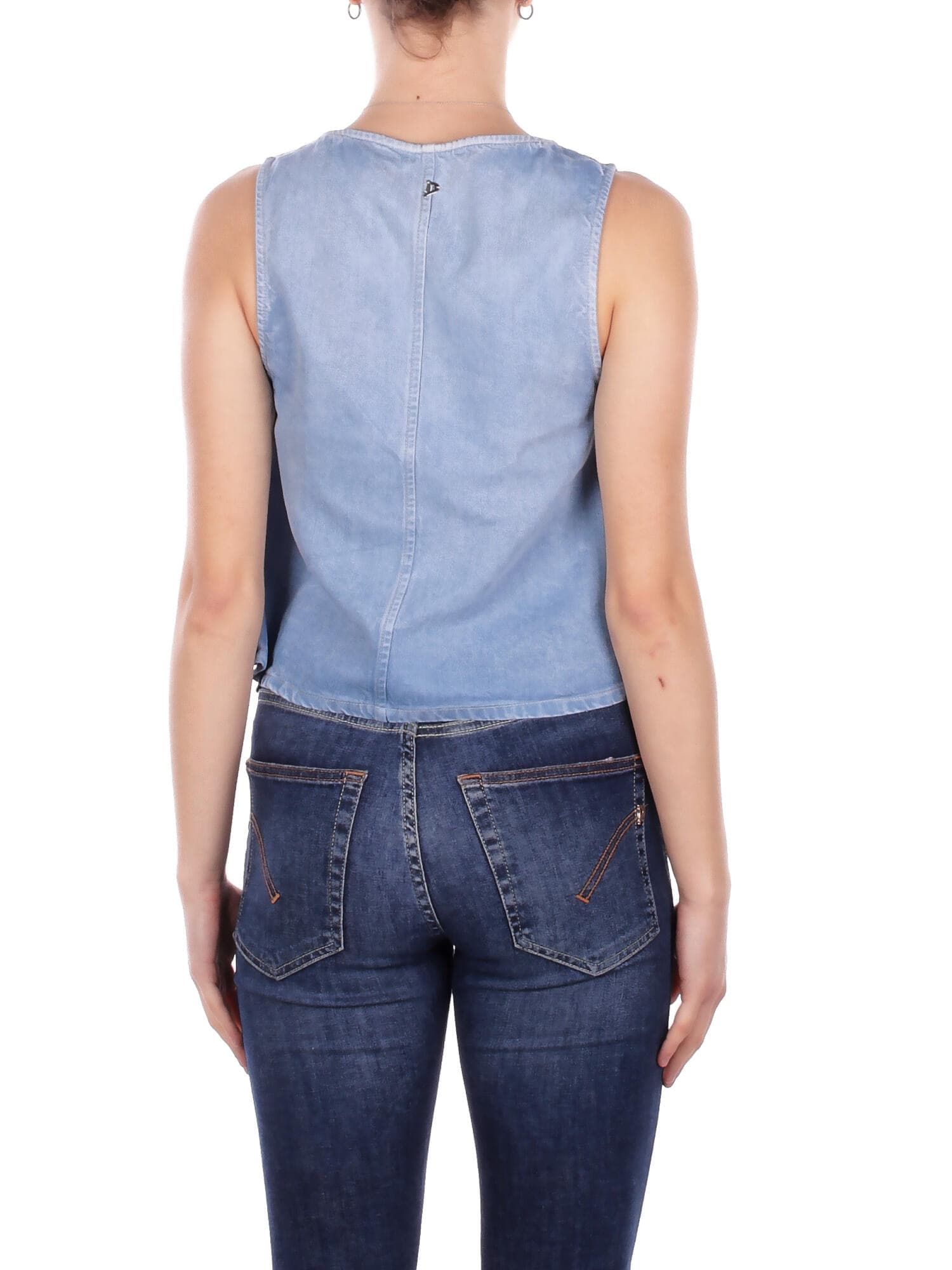 Dondup  Top Blu denim - 4