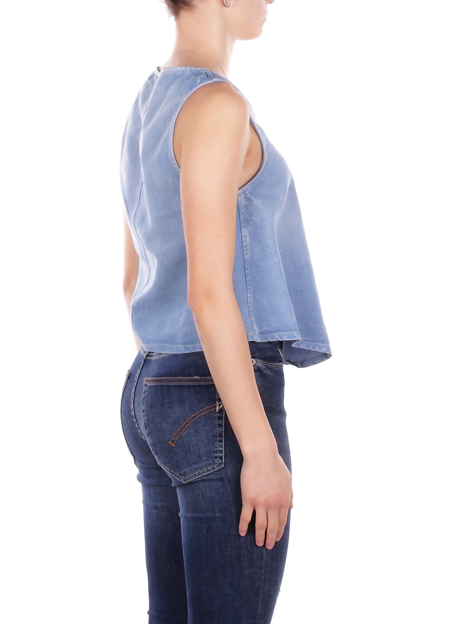 Dondup  Top Blu denim - 5