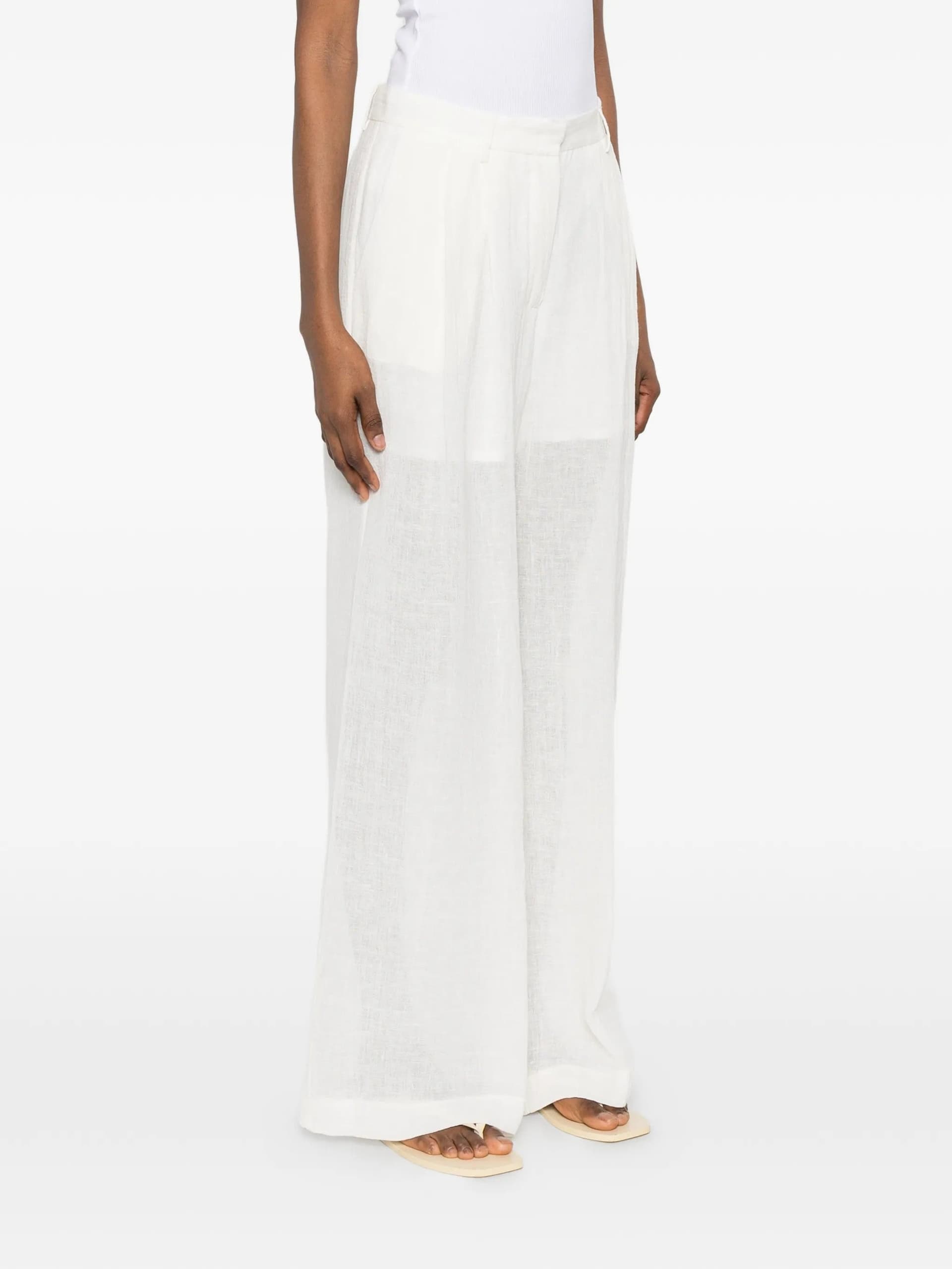 SU Su - Pantaloni Bianchi da Donna - 5