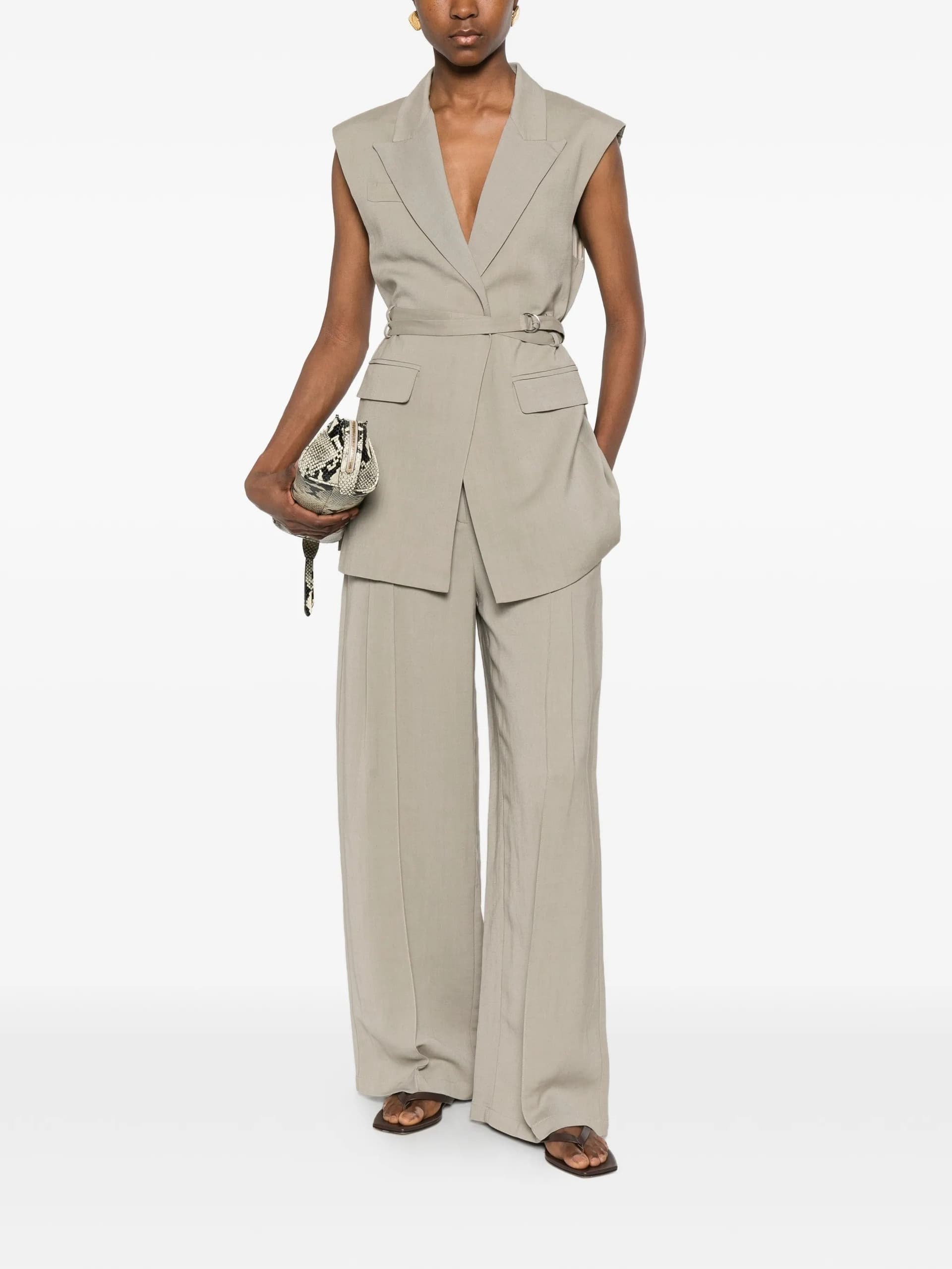 SU Su - Top Grigio da Donna - 5