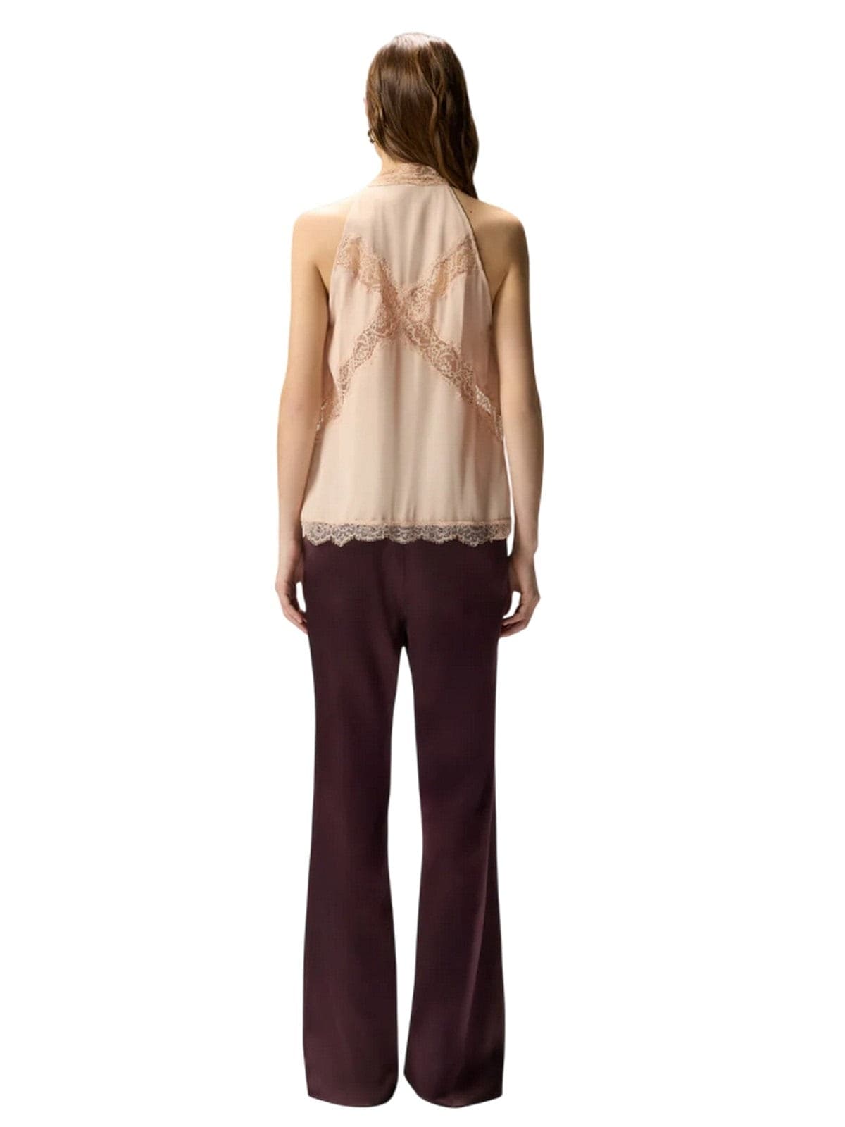 Pinko canotte e top donna pinko - mandarancio top crepe - rosa - 4