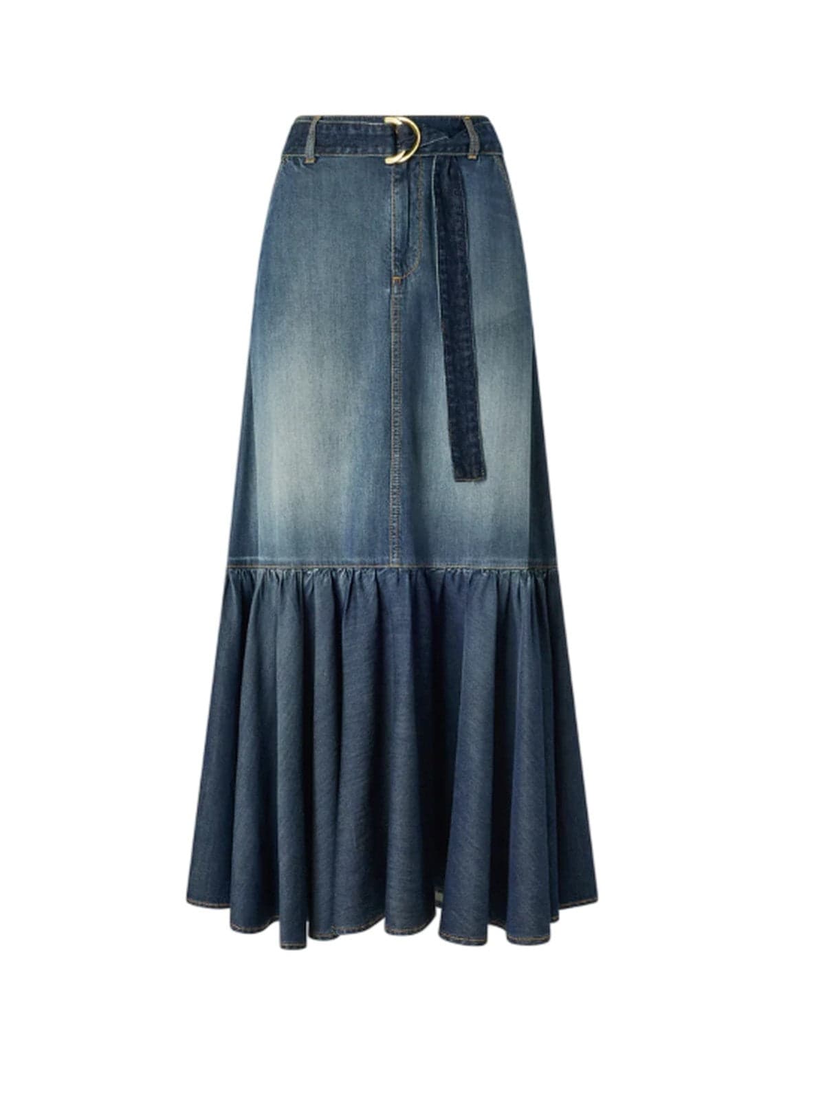 Pinko gonne casual donna pinko - guardiano gonna light denim - denim - 5