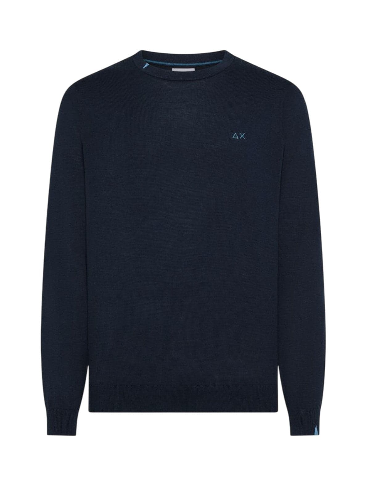 SUN68 maglioni uomo sun68 - sweater basic l/s - blu - 2