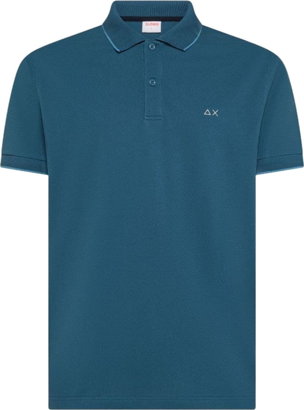 SUN68 polo uomo sun68 - polo small stripe on collar - avio - 2