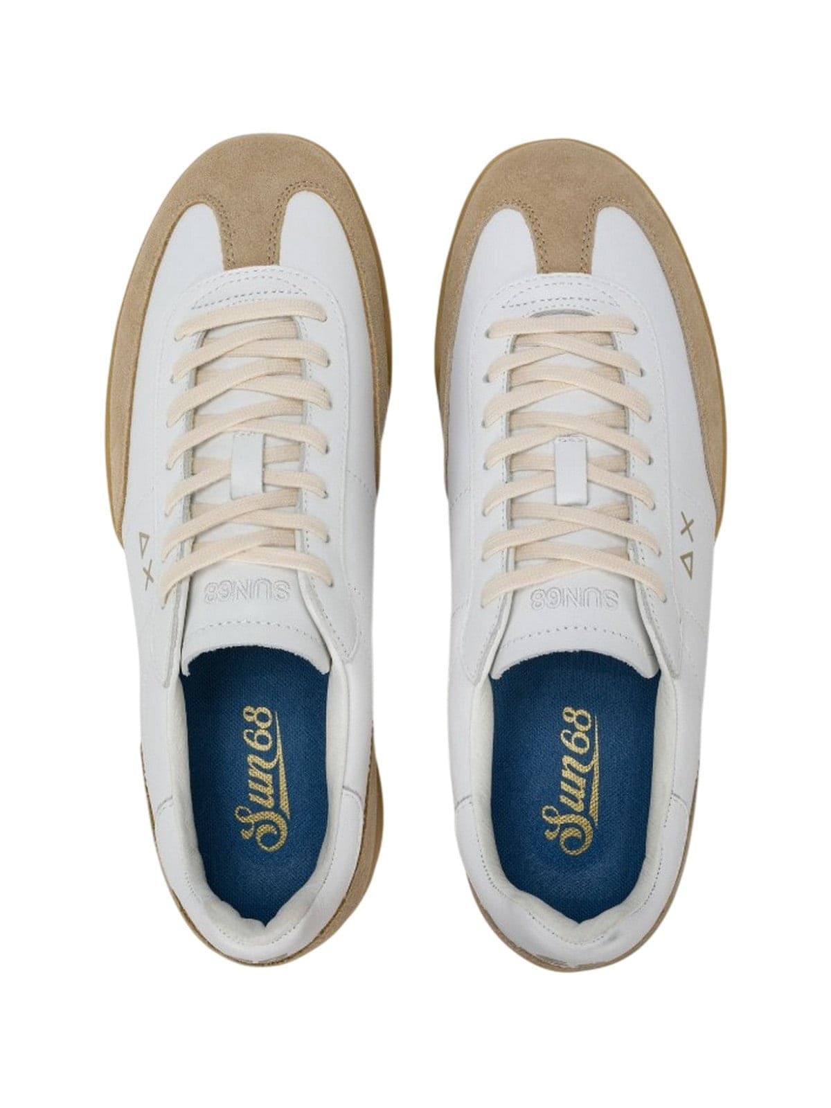 SUN68 sneaker uomo sun68 - california sun leather - bianco - 4