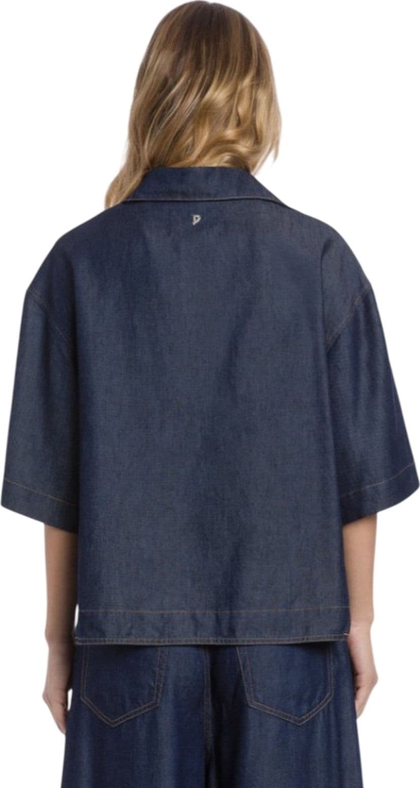 DONDUP camicie donna dondup - camicia regular in denim - blu - 3