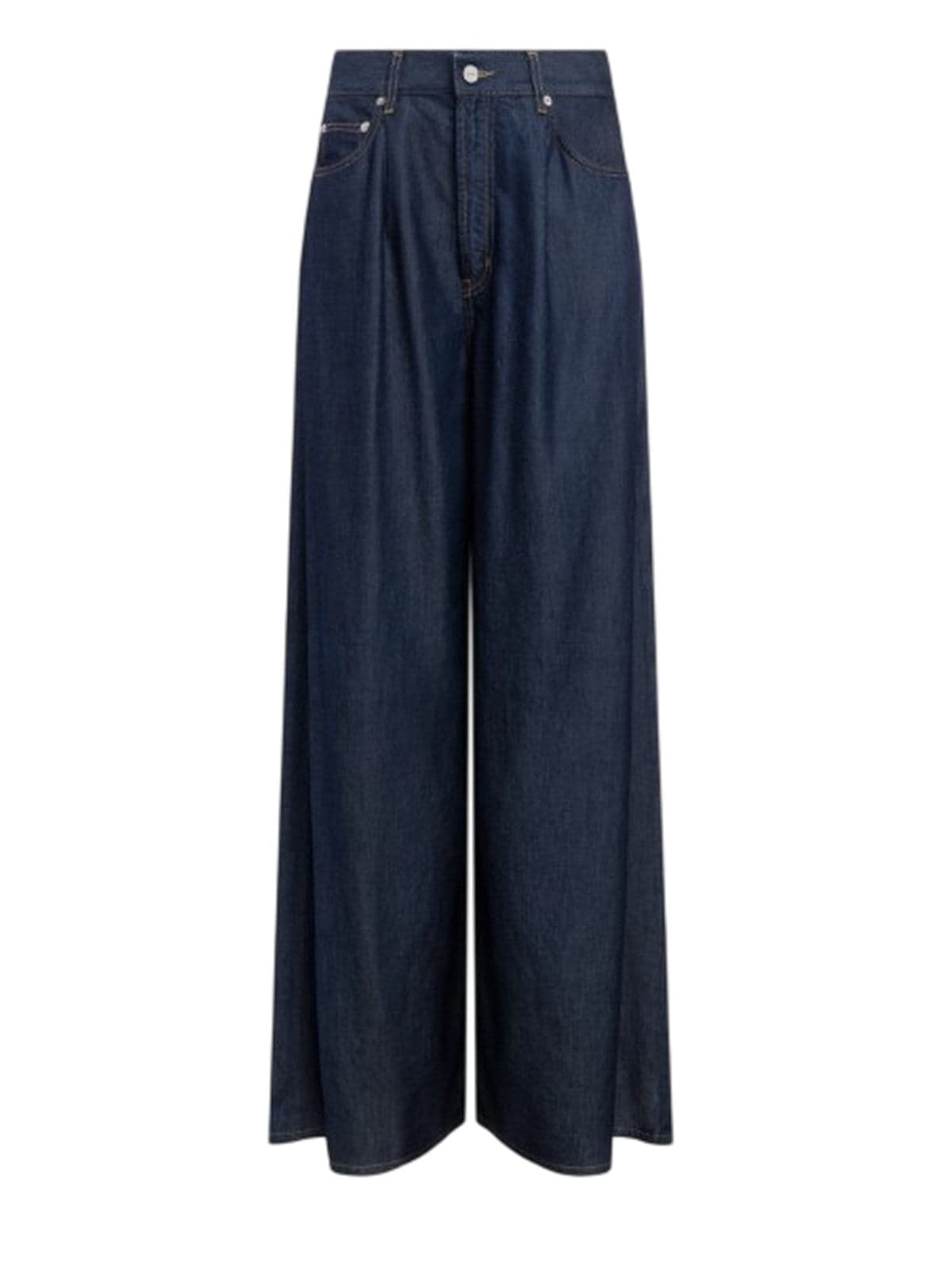 DONDUP jeans donna dondup - jeans 5 tasche wide leg - blu - 5